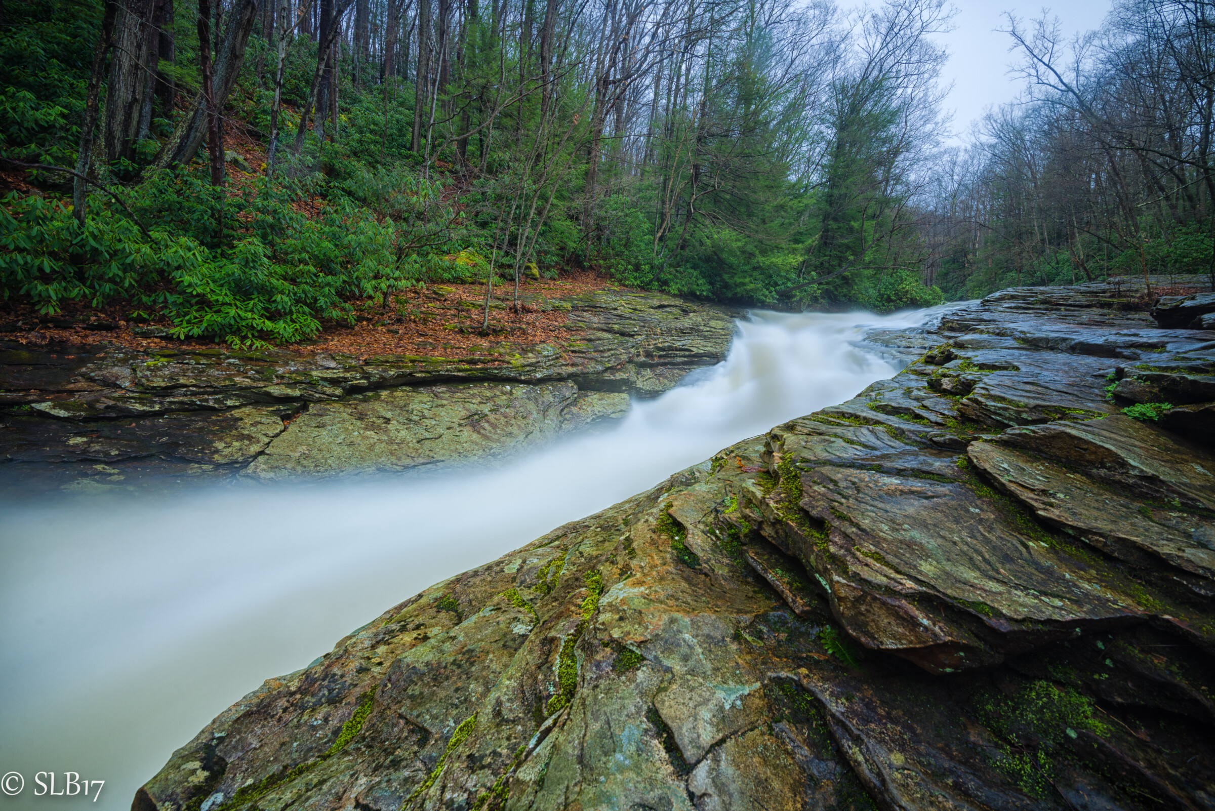 Natural Water Slides at Meadow Run SLB Photography